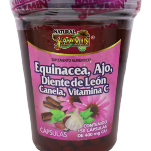 Equinácea, Ajo, Diente de León, Canela y Vitamina C (Cápsulas)