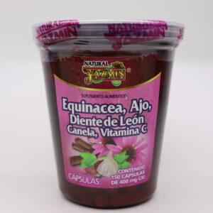 Equinácea, Ajo, Diente de León, Canela y Vitamina C (Cápsulas)
