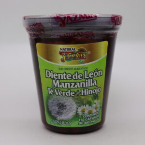 Diente de León, Manzanilla, Té Verde y Hinojo (Cápsulas)