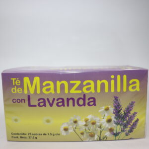 Té de manzanilla con lavanda