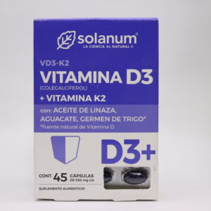 Vitamina D3 + K2 cápsulas