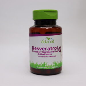 Resveratrol, té verde y semilla de uva tabletas
