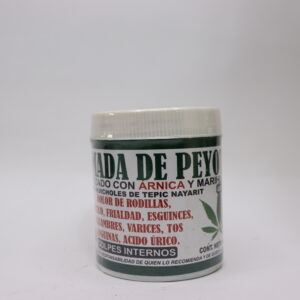 Pomada de peyote reforzado con árnica y marihuana