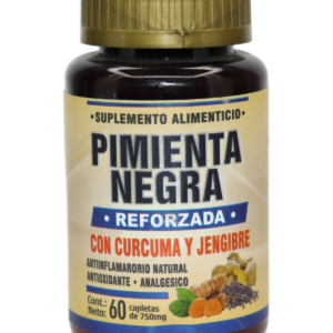 Pimienta Negra con Cúrcuma y Jengibre (Capletas)