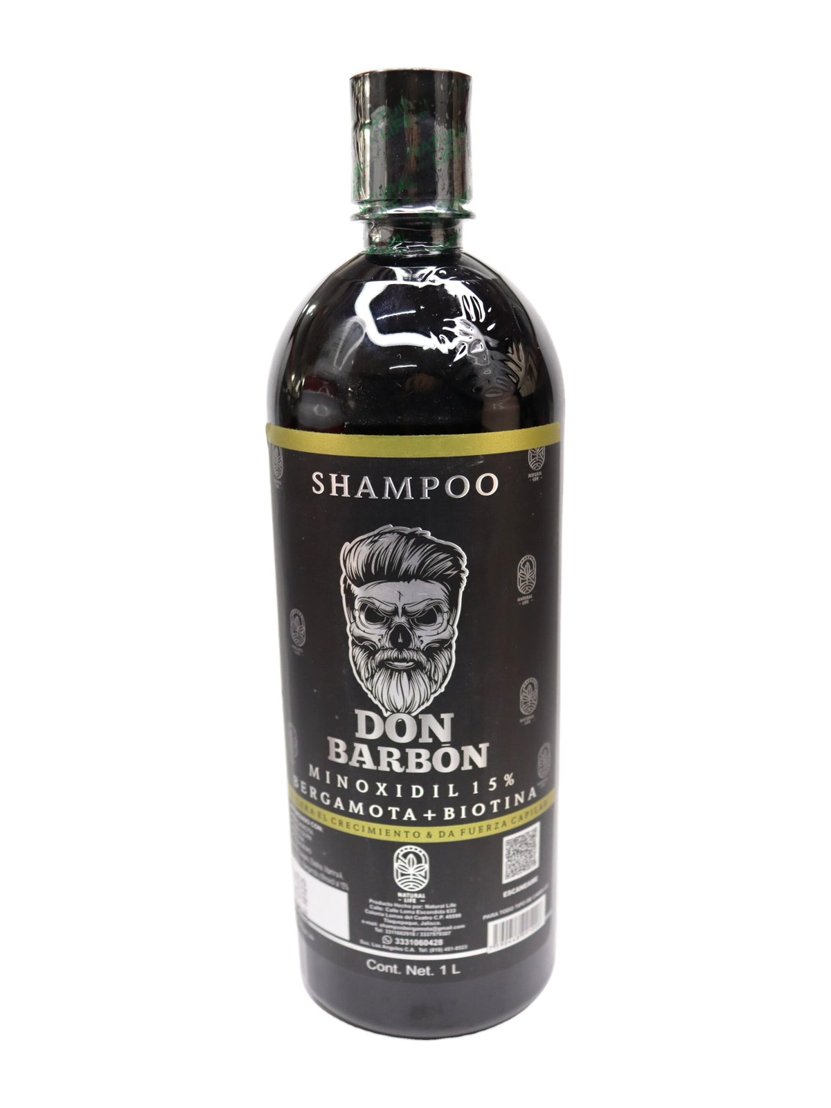 Shampoo Don Barbon Minoxidil 15% + Bergamota + Biotina