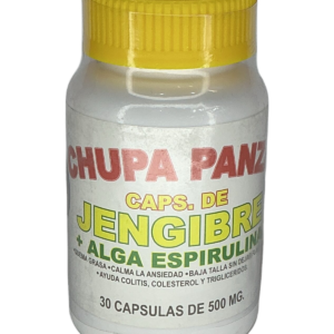 Chupa Panza, Jengibre + Alga Espirulina (Cápsulas)