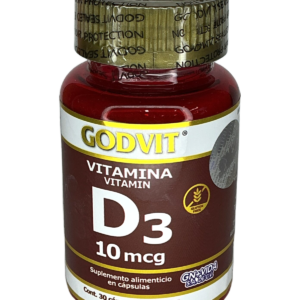 Vitamina D3 10mcg (Cápsulas)